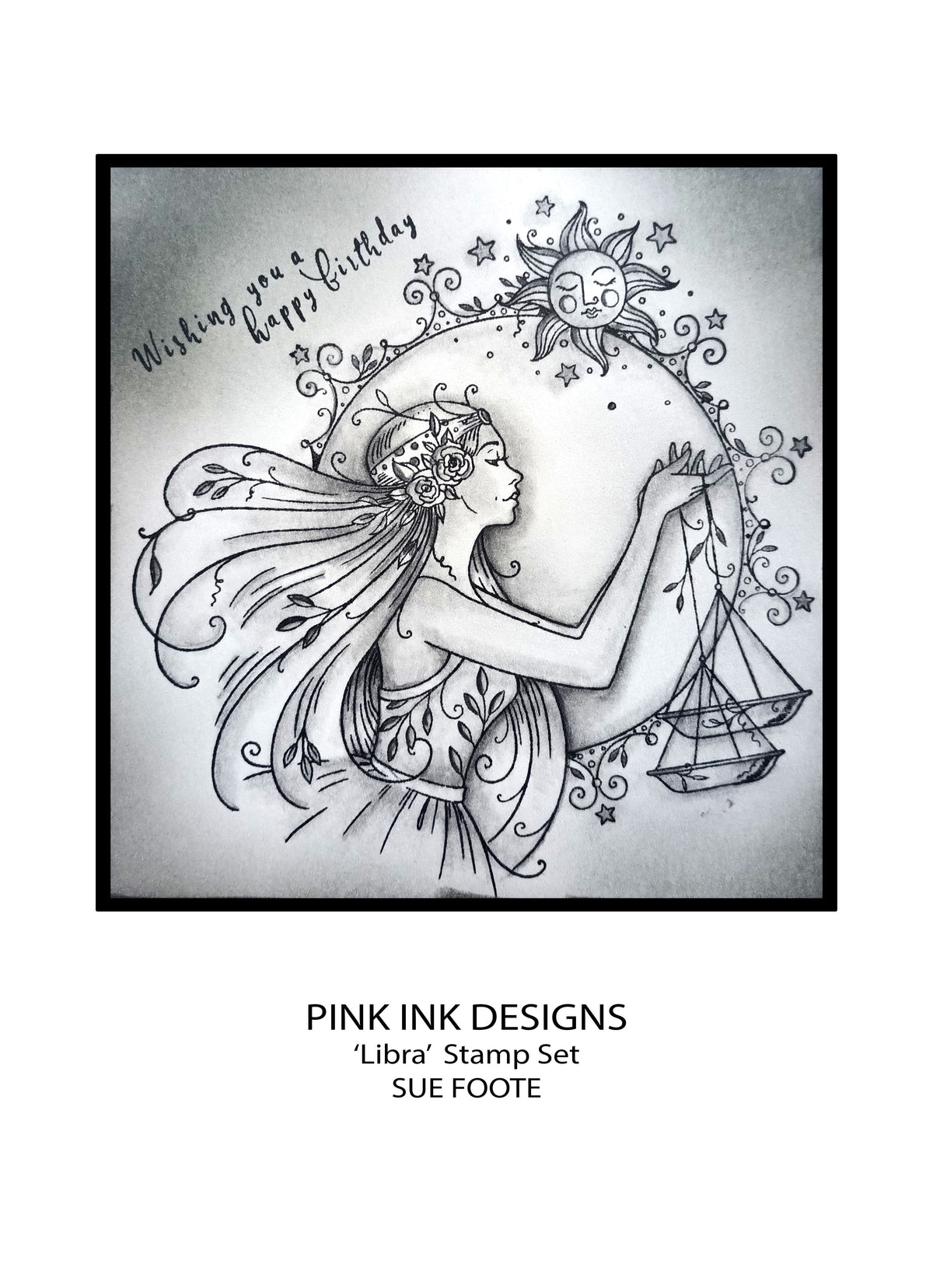 Pink Ink Designs Libra, lot de tampons transparents, 15,24 cm x 20,32 cm-7