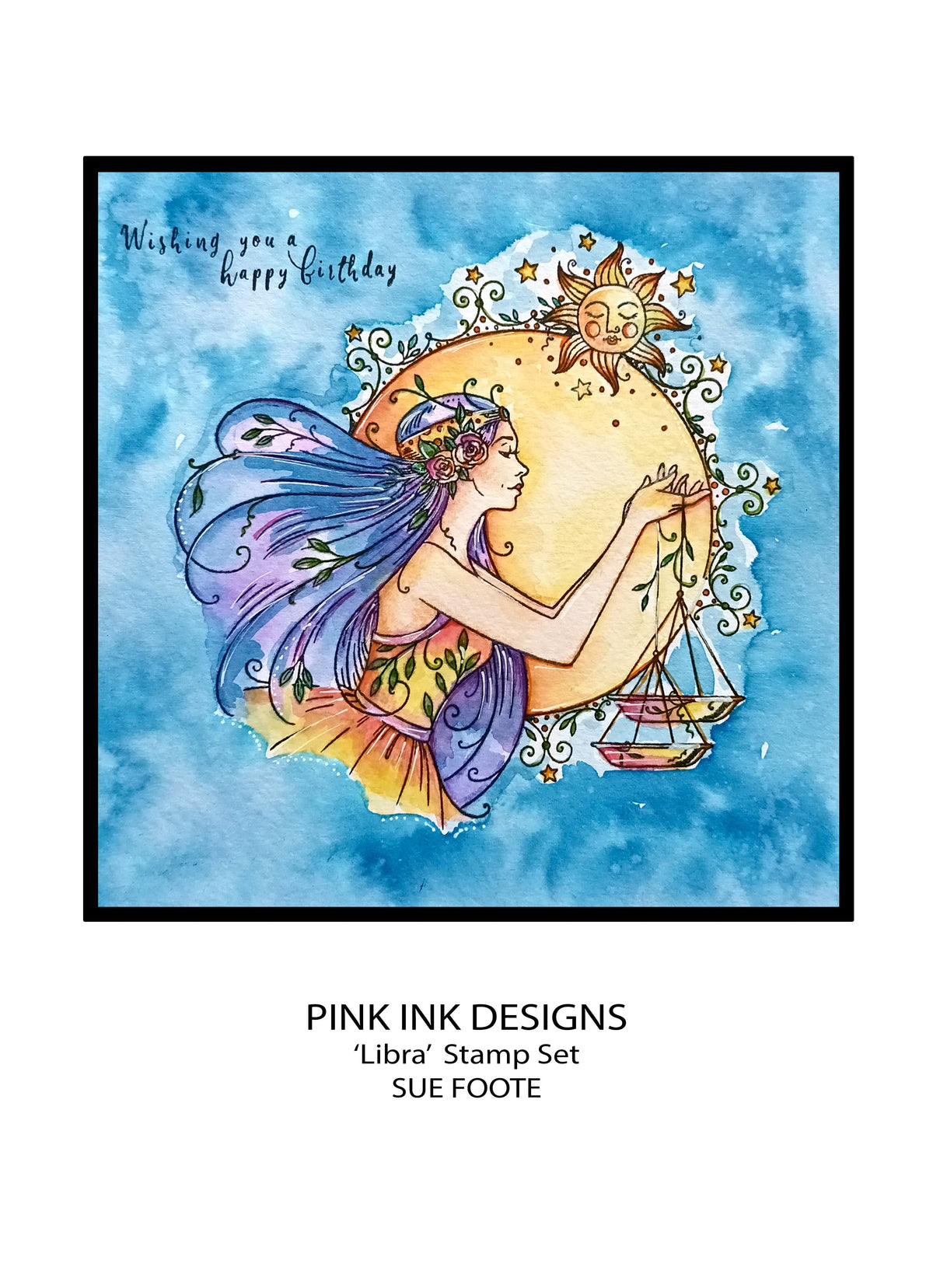 Pink Ink Designs Libra, lot de tampons transparents, 15,24 cm x 20,32 cm-8