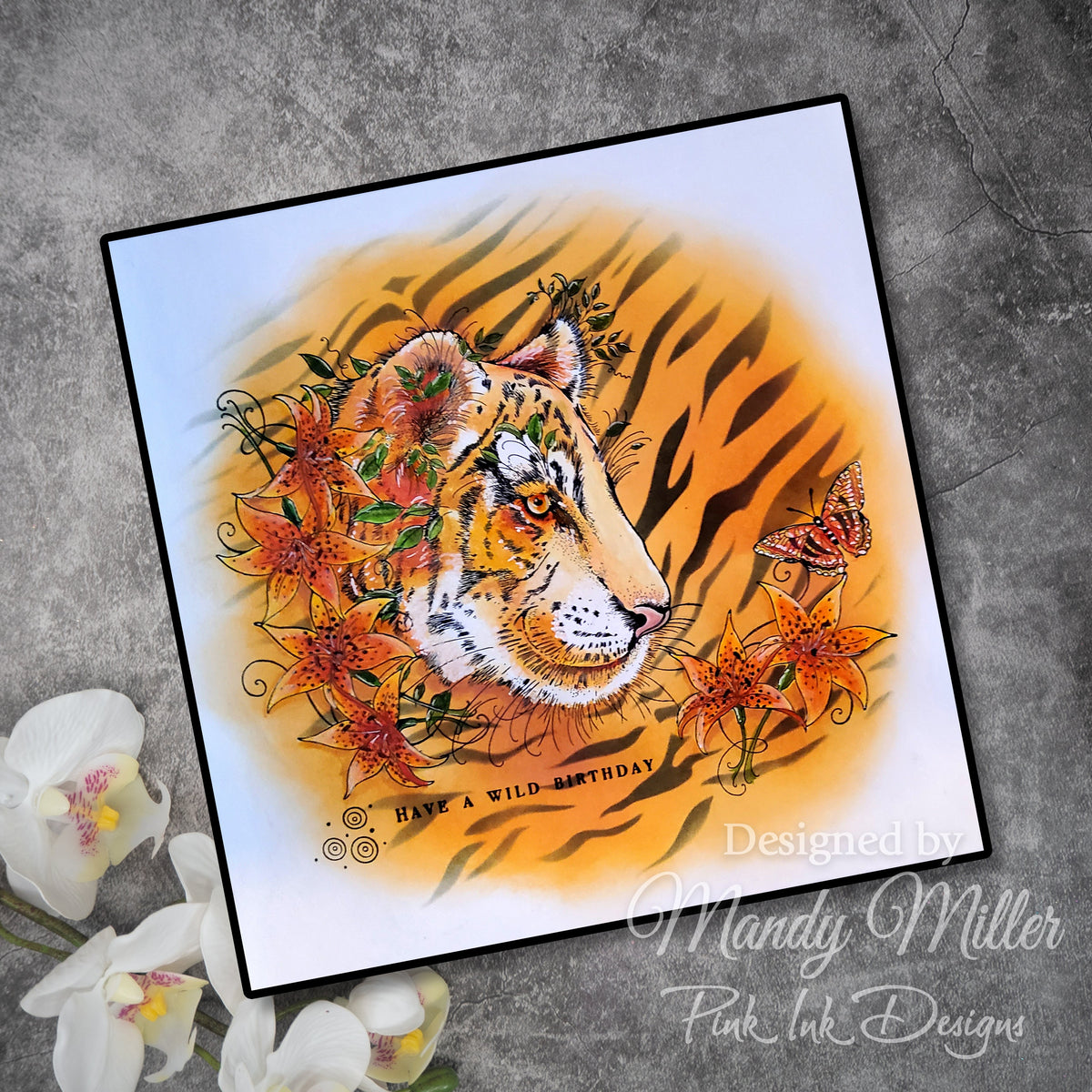 Pink Ink Designs Sher Khan 6 in x 8 in Clear Stamp Set-11