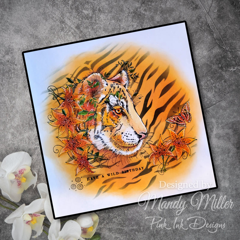 Pink Ink Designs Sher Khan 6 in x 8 in Clear Stamp Set-11