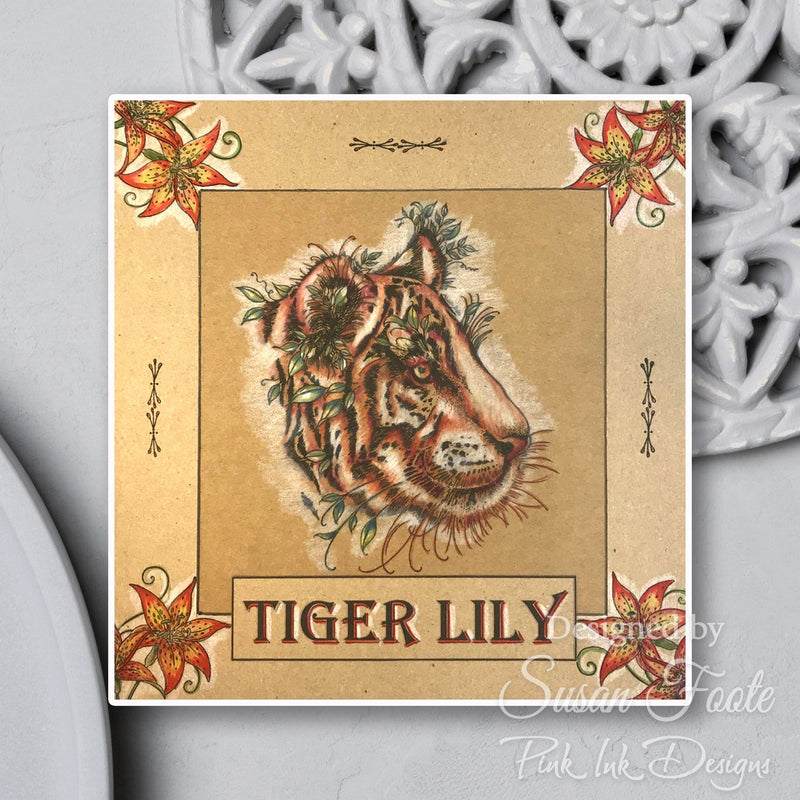Pink Ink Designs Sher Khan 6 in x 8 in Clear Stamp Set-13