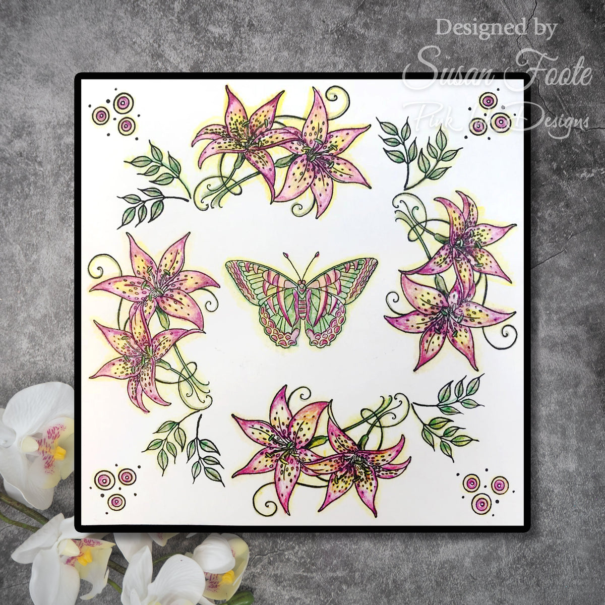 Pink Ink Designs Sher Khan 6 in x 8 in Clear Stamp Set-14