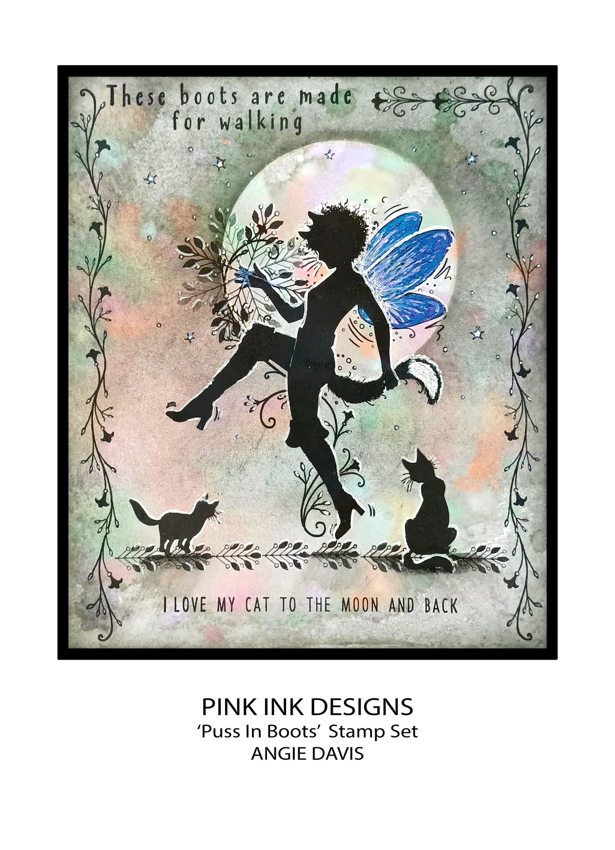 Pink Ink Designs Tampons Transparents Le Chat Botté 6 po x 8 po-5