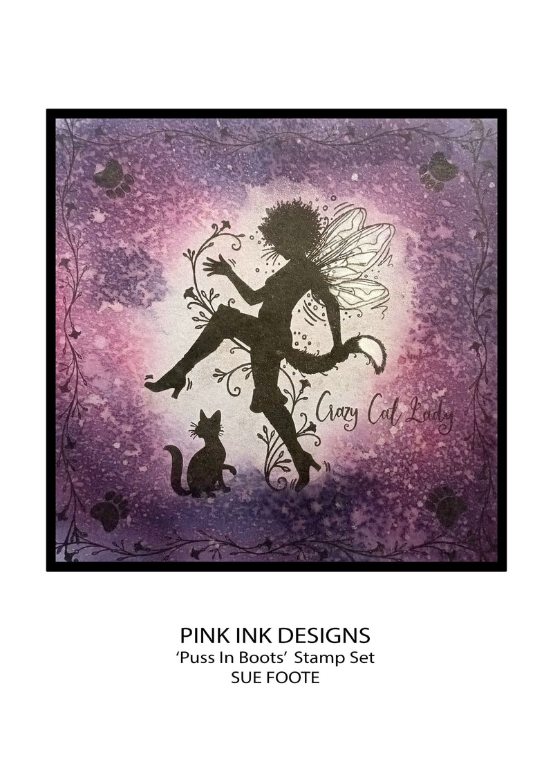 Pink Ink Designs Tampons Transparents Le Chat Botté 6 po x 8 po-8