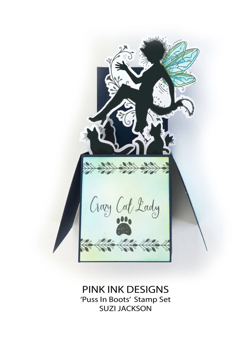 Pink Ink Designs Tampons Transparents Le Chat Botté 6 po x 8 po-9