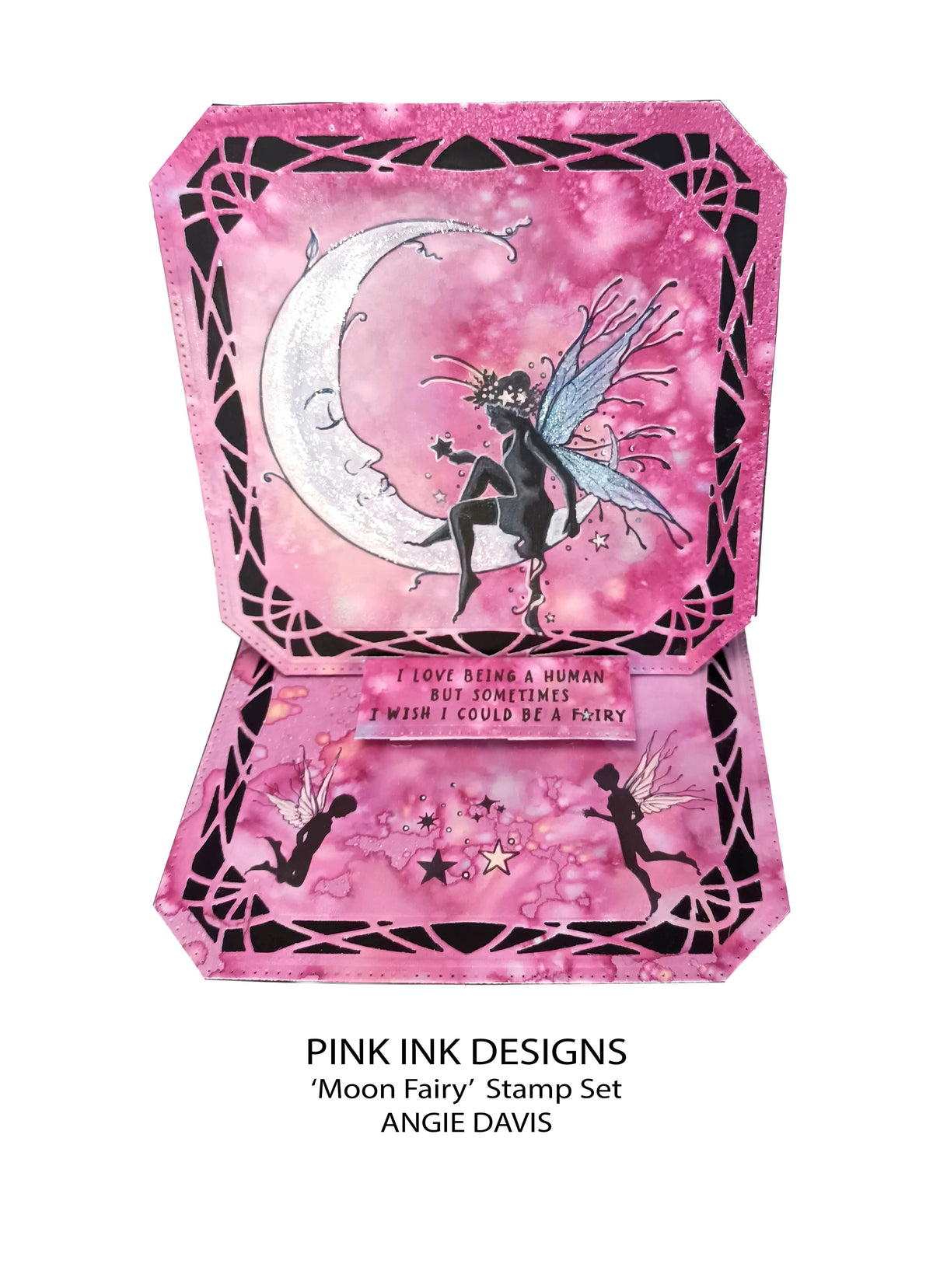 Pink Ink Designs Moon Fairy Lot de tampons transparents 15,2 cm x 20,3 cm-5