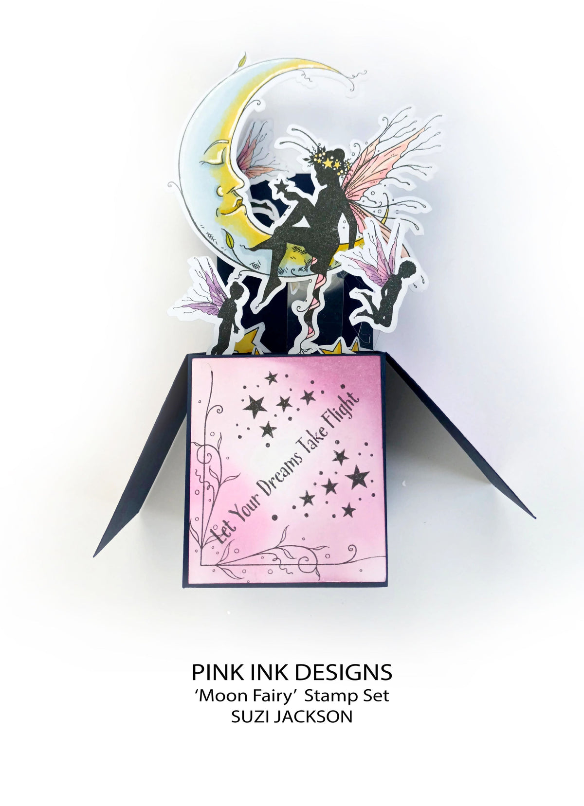 Pink Ink Designs Moon Fairy Lot de tampons transparents 15,2 cm x 20,3 cm-9