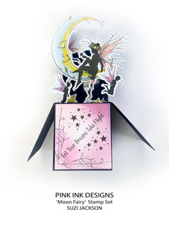 Pink Ink Designs Moon Fairy Lot de tampons transparents 15,2 cm x 20,3 cm-9