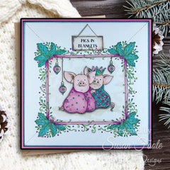 Pink Ink Designs Pigs In Blankets 6 in x 8 in Clear Stamp Set-11