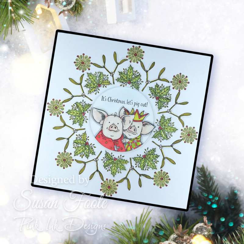 Pink Ink Designs Pigs In Blankets 6 in x 8 in Clear Stamp Set-10