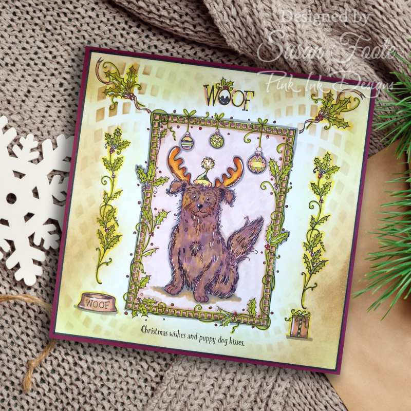 Pink Ink Designs I Identify As Reindeer 6 in x 8 in Clear Stamp Set-7