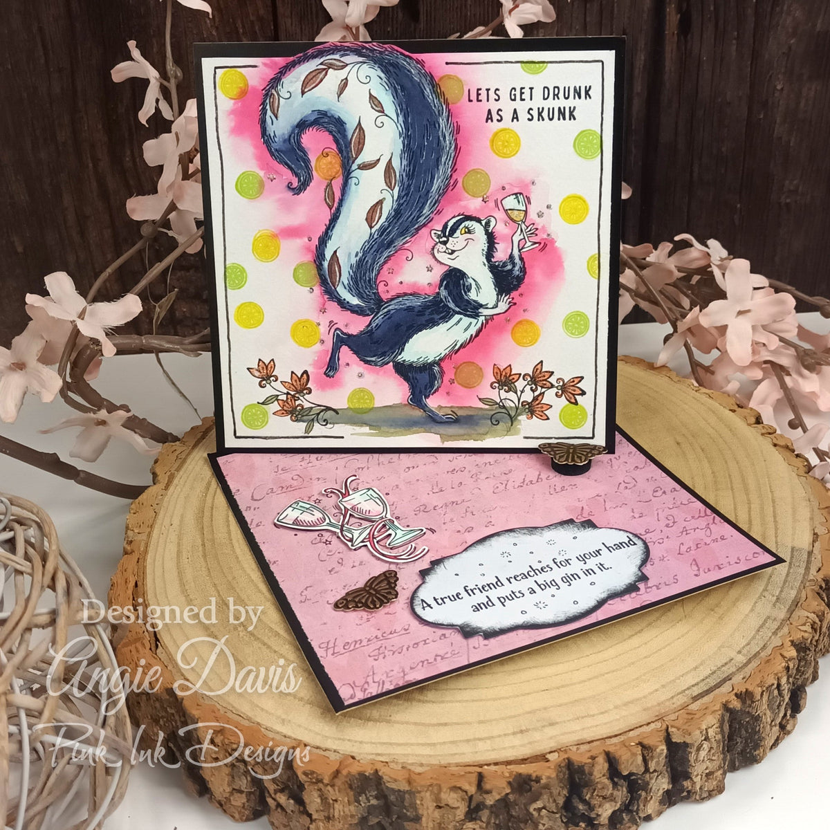 Set de sellos transparentes Stinkin' Cute de Pink Ink Designs, 6 x 8 pulgadas-5