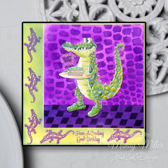 Pink Ink Designs Crocodile 7 in x 7 in Stencil-7
