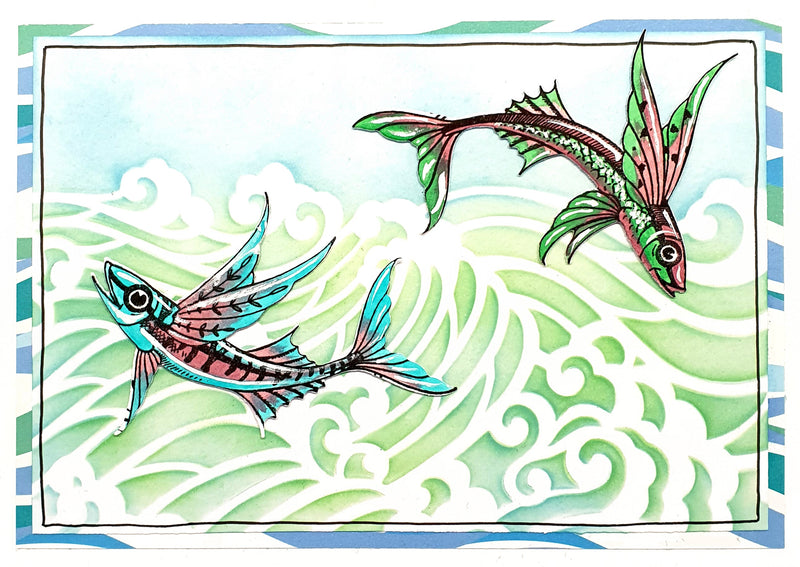 Pink Ink Designs Waves 7 in x 7 in Stencil-4