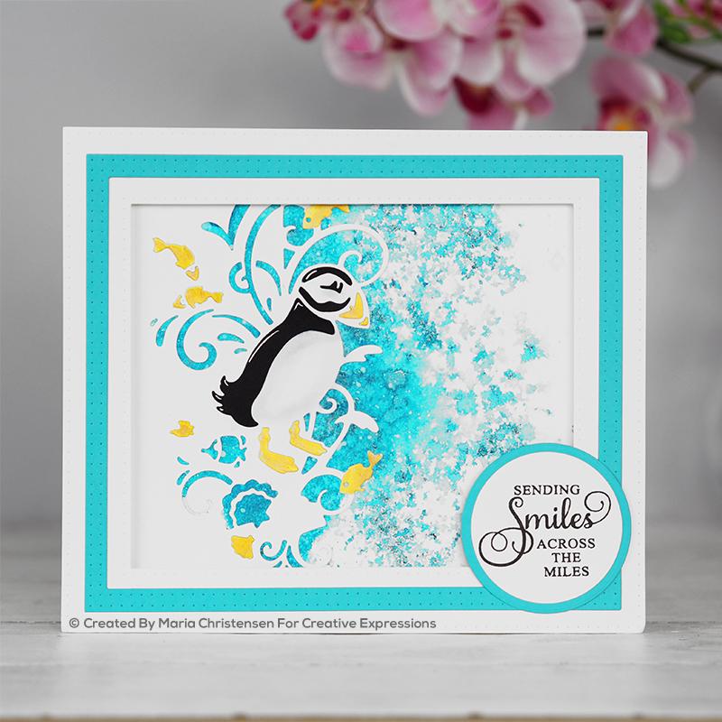 Paper Cuts Edger Puffin Splash Craft Die-2