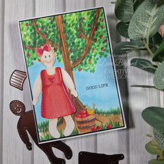 Creative Expressions Sam Poole Rustic Homestead Matrice de découpe « Stitched Doll »-5