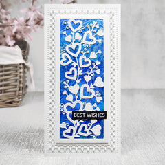 Creative Expressions Sue Wilson Slimline Anniversary Hearts Craft Die-2