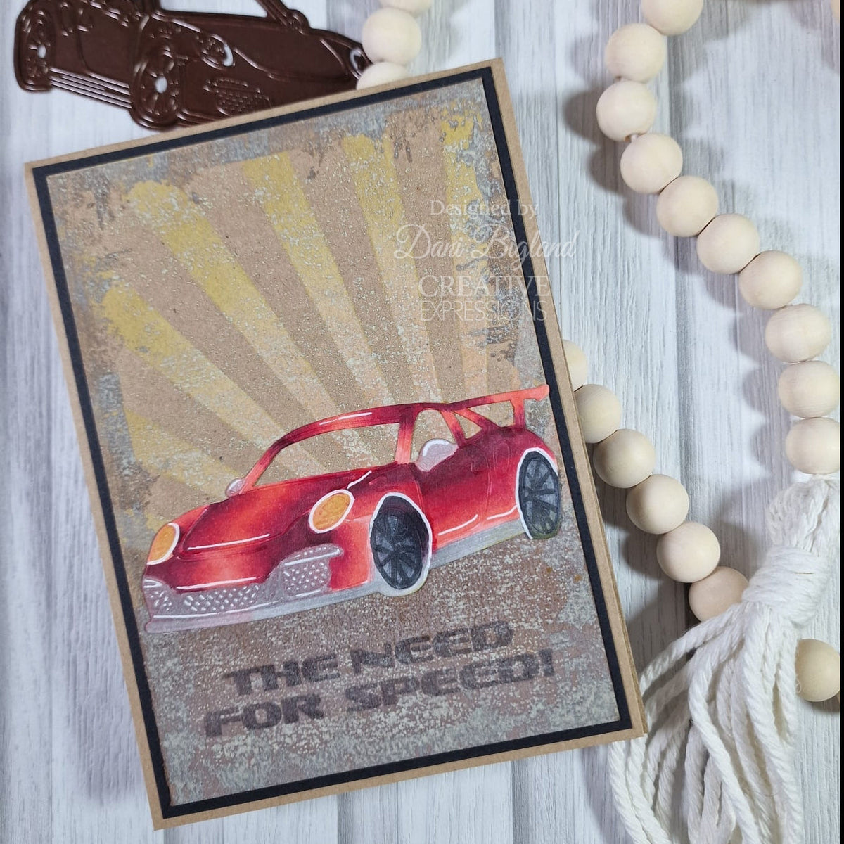 Creative Expressions Super Cars 6 in x 8 in Clear Stamp Set-2