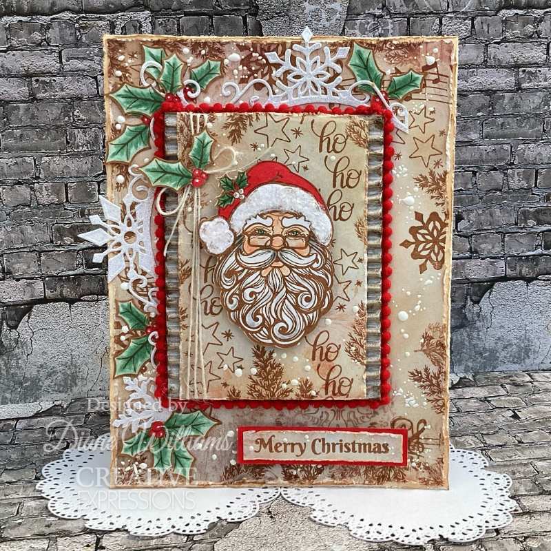 Creative Expressions Santa 6 in x 8 in Clear Stamp Set-4
