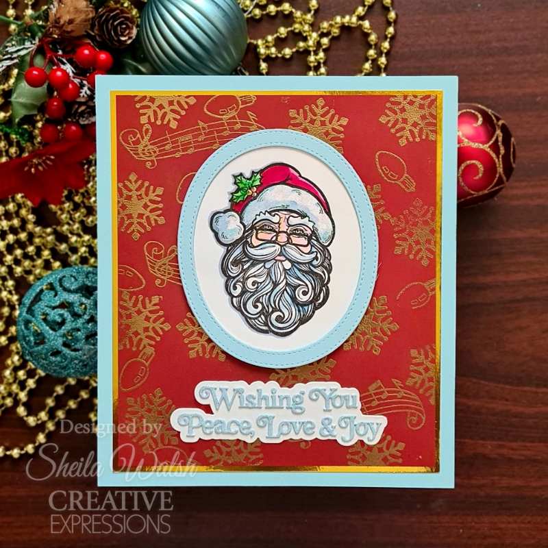 Creative Expressions Santa 6 in x 8 in Clear Stamp Set-5