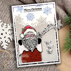Creative Expressions Santa 6 in x 8 in Clear Stamp Set-6
