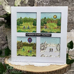 Creative Expressions Sue Wilson Village Scenes 4 in x 6 in Stamp Set-4
