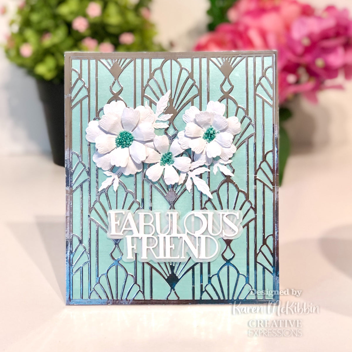 Matrice de découpe Creative Expressions Sue Wilson Mini Expressions Art Déco « Fabulous Friend »-2