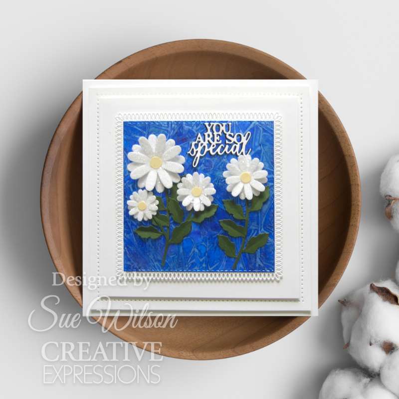 Troquel para manualidades Dynamic Daisies de la colección Finishing Touches de Creative Expressions Sue Wilson-4