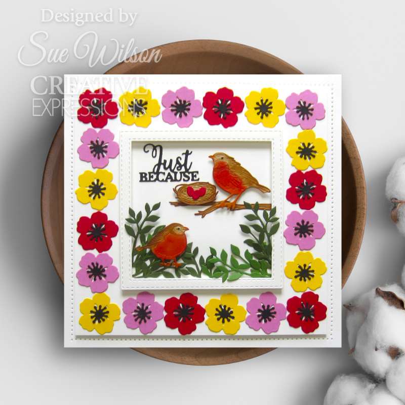 Creative Expressions Sue Wilson Finishing Touches Wild Roses Craft Die-2
