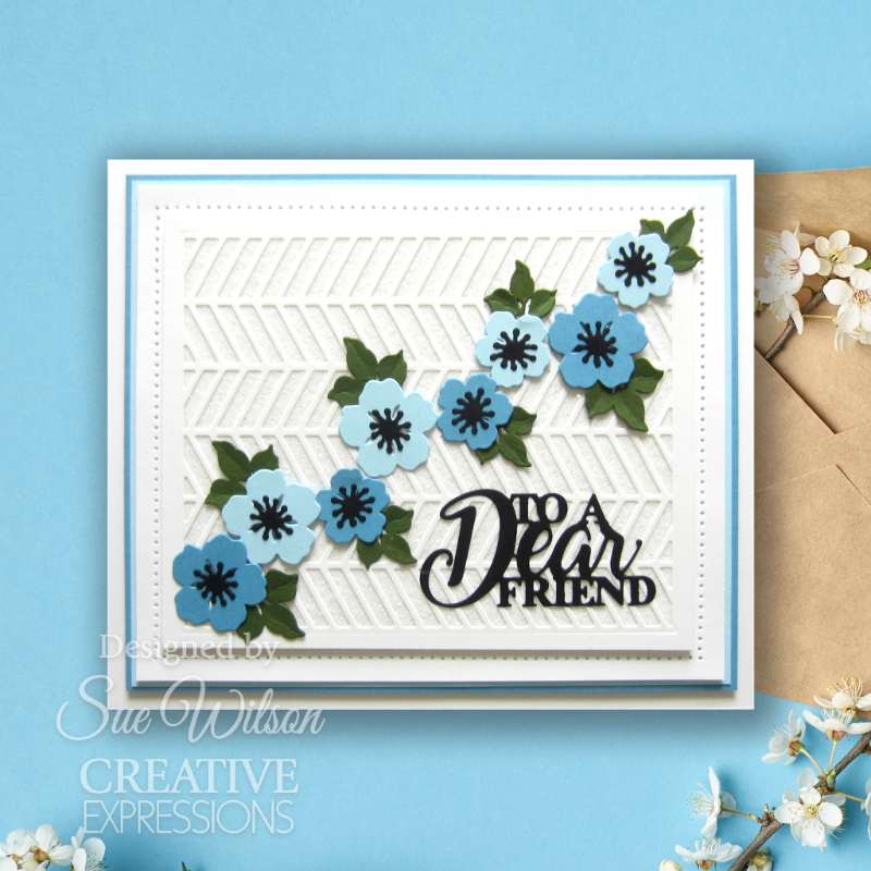 Creative Expressions Sue Wilson Finishing Touches Wild Roses Craft Die-6