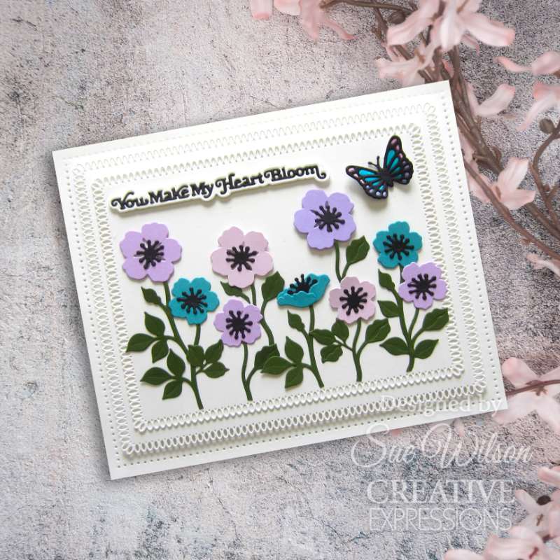Creative Expressions Sue Wilson Mini Shadowed Sentiments Matrices de découpe You Make My Heart Bloom-2