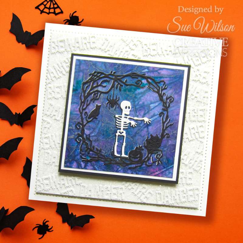 Creative Expressions Sue Wilson Halloween Skeleton Frame Craft Die-2