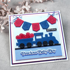 Creative Expressions Sue Wilson Mini Bunting Alphabet 6 in x 8 in Clear Stamp Set-2