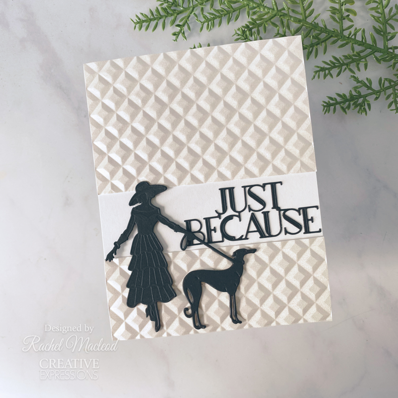 Creative Expressions Sue Wilson Art Deco Elegant Stroll Craft Die-11