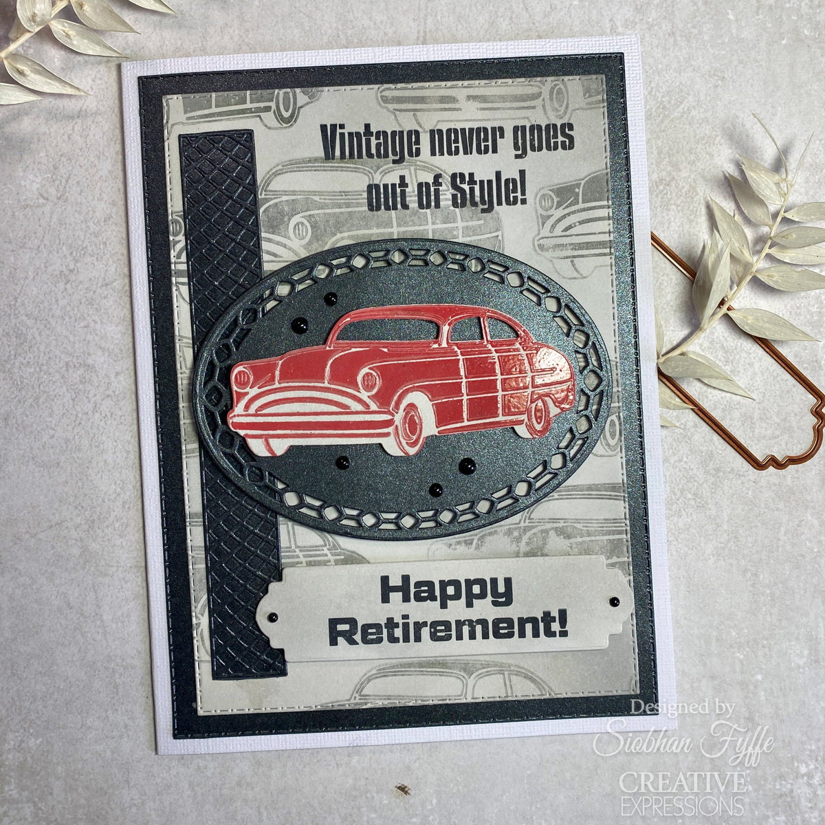 Troqueles de manualidades Tyre Tracks de la colección Dream Car de Creative Expressions Sue Wilson-8