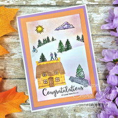 Creative Expressions Sue Wilson Village Scenes 4 in x 6 in Stamp Set-22