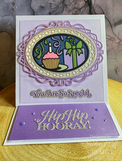 Matrices de découpe Sue Wilson Creative Expressions – Anniversaire Vitrail-7