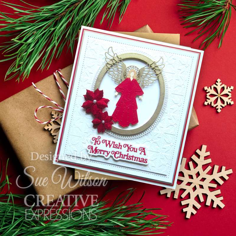 Creative Expressions Sue Wilson Festive Christmas Angel 2024-6