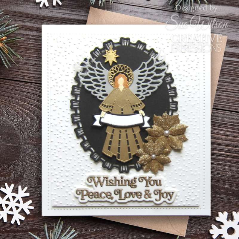 Creative Expressions Sue Wilson Festive Christmas Angel 2024-7