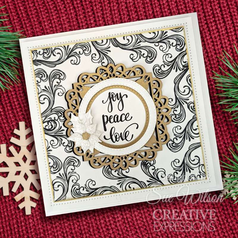 Creative Expressions Sue Wilson Festive Pinwheel Snowflake Craft Die-4