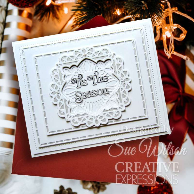 Creative Expressions Sue Wilson Festive Pinwheel Snowflake Craft Die-2