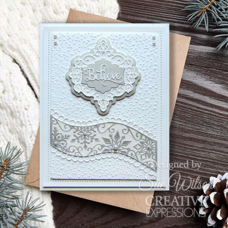 Matrices de découpe Sue Wilson Festive Snowflake Sparkle de Creative Expressions-3