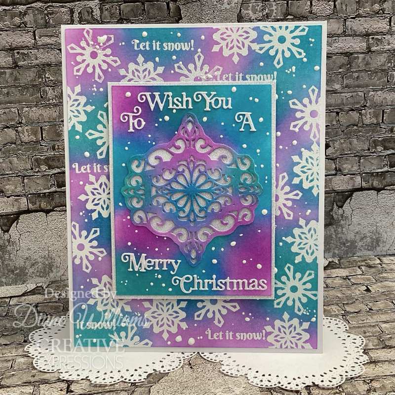 Matrices de découpe Sue Wilson Festive Snowflake Sparkle de Creative Expressions-6