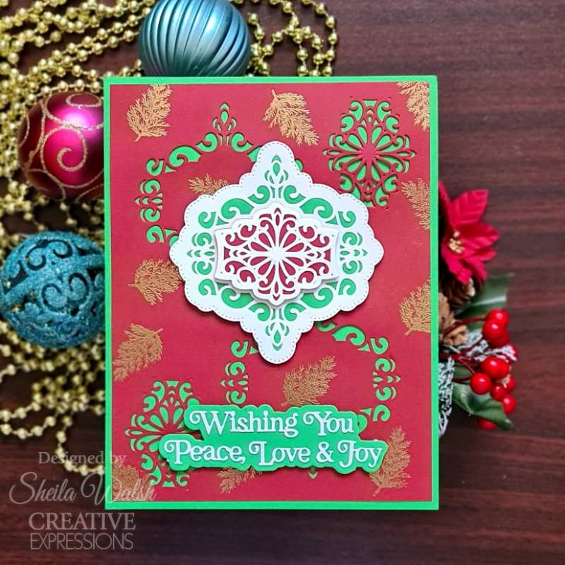 Matrices de découpe Sue Wilson Festive Snowflake Sparkle de Creative Expressions-10
