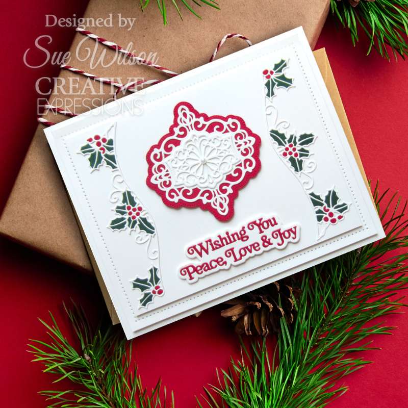 Matrices de découpe Sue Wilson Festive Snowflake Sparkle de Creative Expressions-8