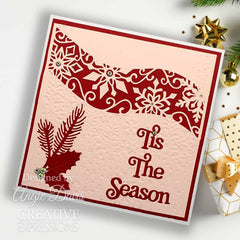 Creative Expressions Sue Wilson Festive Snowflake Ribbon Wave Craft Die-3