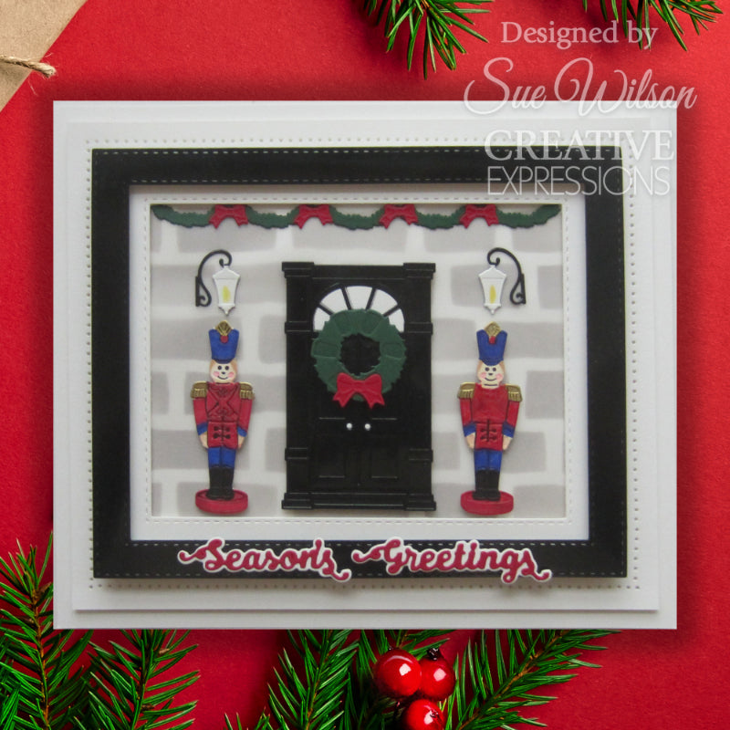Creative Expressions Sue Wilson Festive Yuletide Welcome Craft Die-5