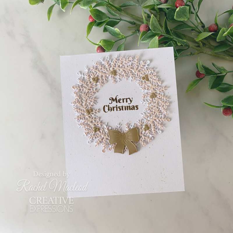 Creative Expressions Sue Wilson Festive Build A Wreath Craft Die-5