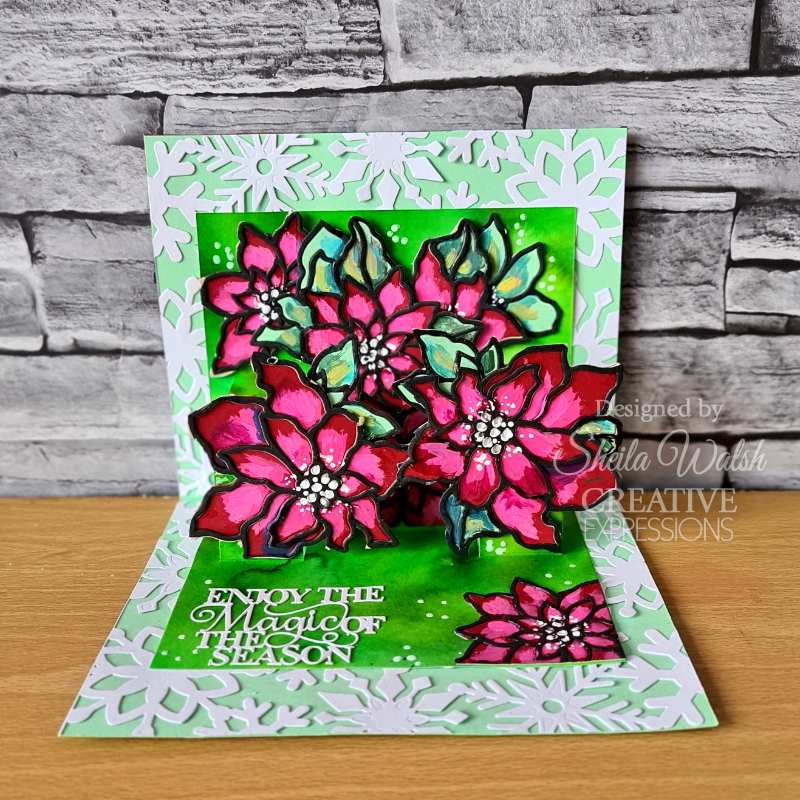 Creative Expressions Sue Wilson Festive Snowflake Floating Frame Craft Die-15