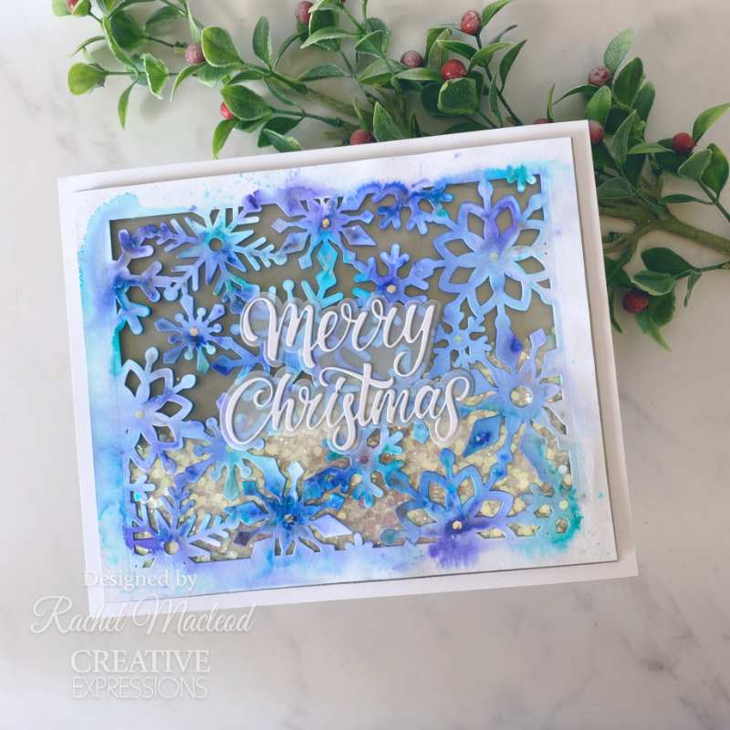 Creative Expressions Sue Wilson Festive Snowflake Floating Frame Craft Die-10